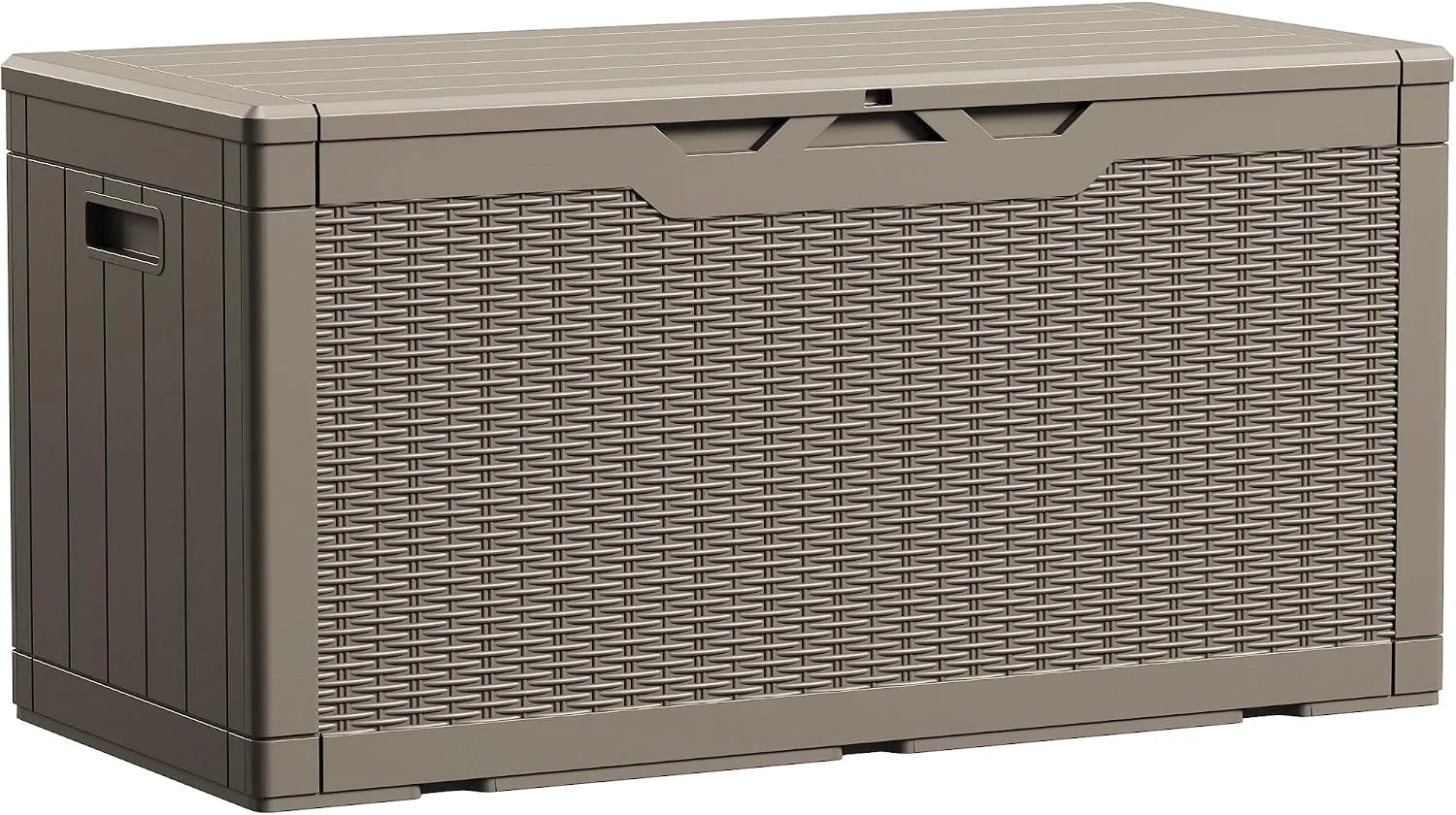 Devoko 100 Gallon Waterproof Resin Deck Box, Large Outdoor Storage Box - Image 2