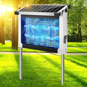 Solar Bug Zapper Outdoor, Mosquito Zapper 4500V Cordless Waterproof, Portable Type-C & Solar Powered Bug Zapper