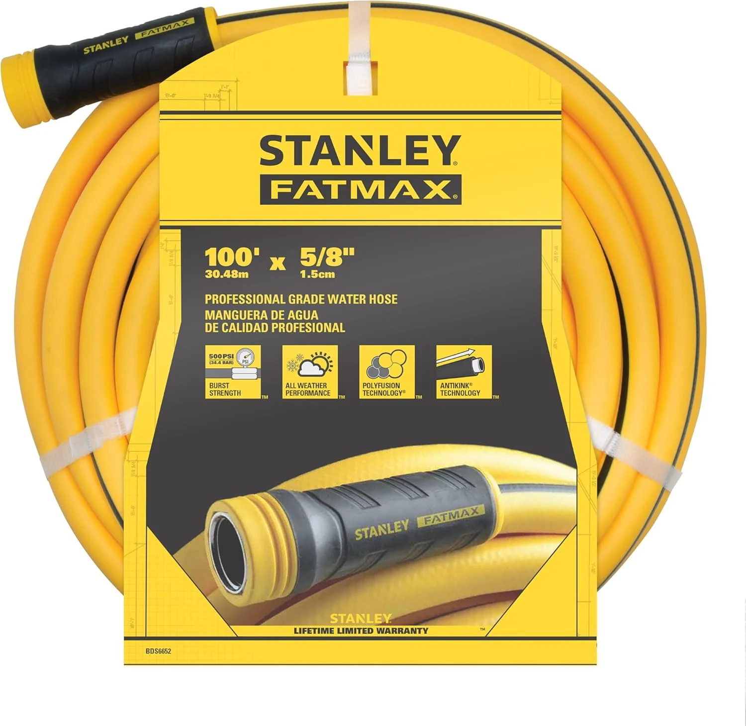 Stanley BDS6651 Fatmax Professional Grade Water Hose, 75' x 5/8 - Image 2