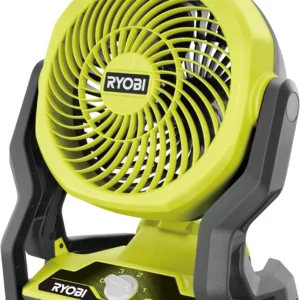 RYOBI RF18-0 18V ONE+ Cordless 3-Speed Whisper Fan (Bare Tool), Hyper Green, PCL811B