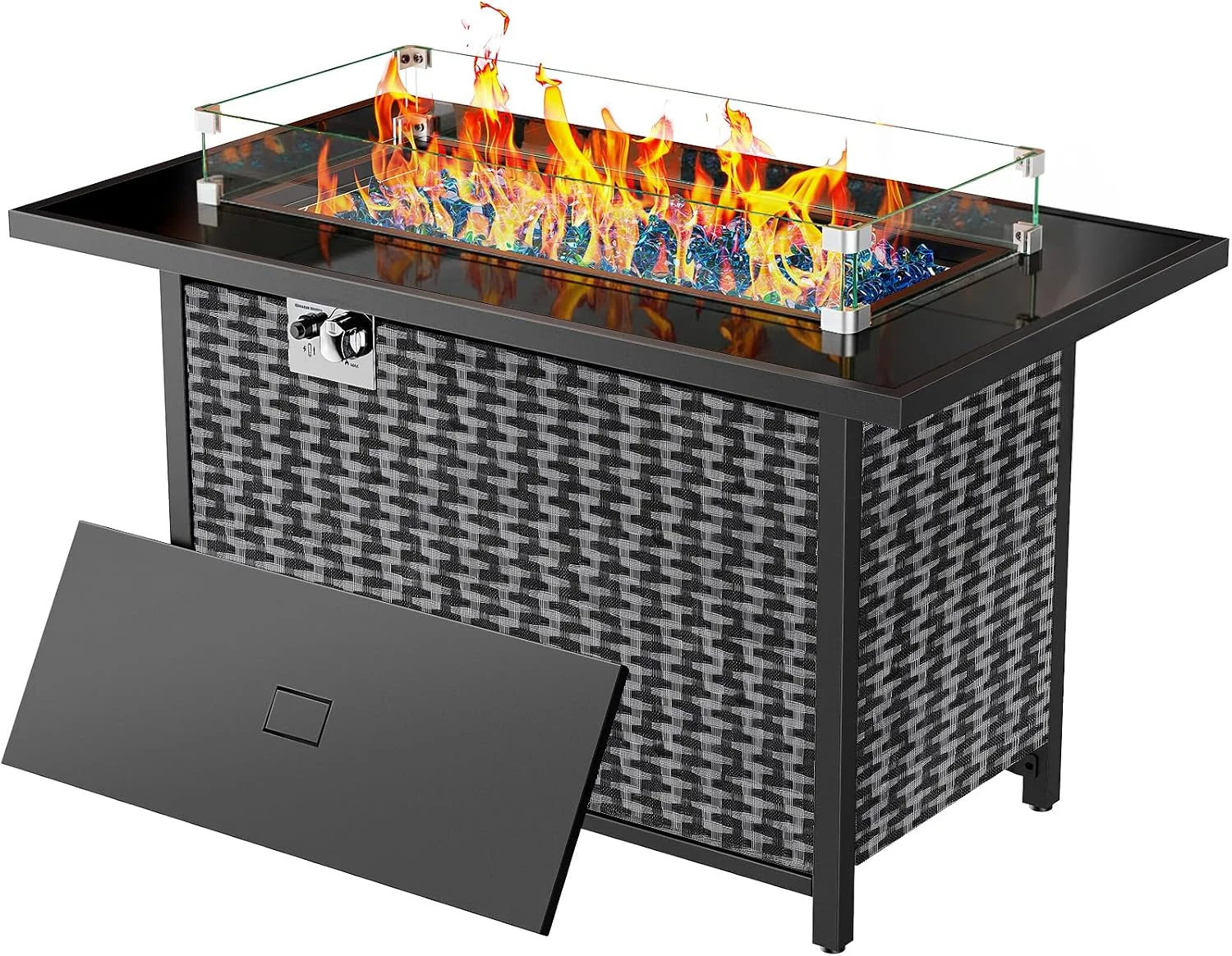 Ciays Large Propane Fire Pit 19 Inch, Gas Fire Pit with Grill Grate, Folding Legs, 58, 000 BTU - Image 4