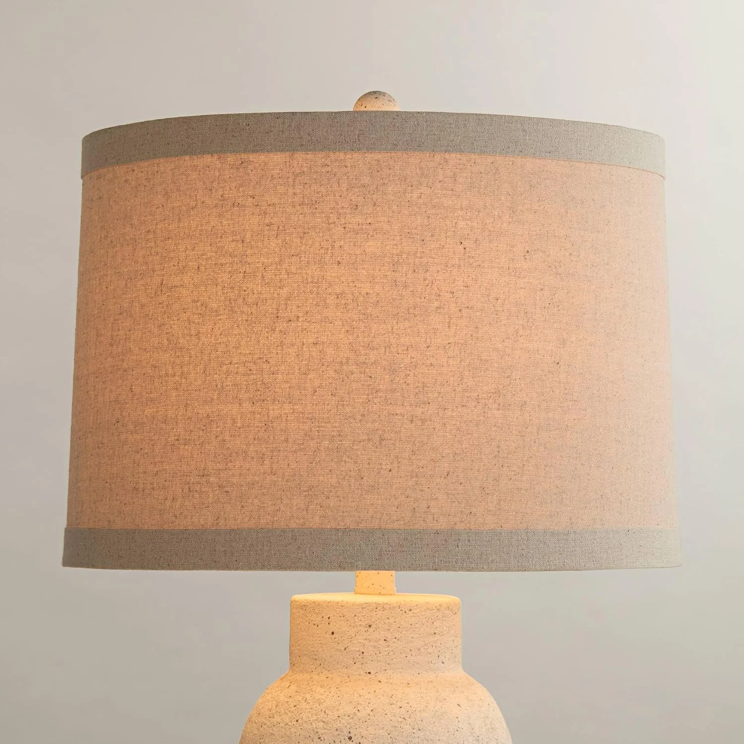 Cream with Silver Circles Large Drum Lamp Shade (Pre-Assembled) 15 Top x 16 Bottom x 11 High (Spider) Replacement with - Image 4