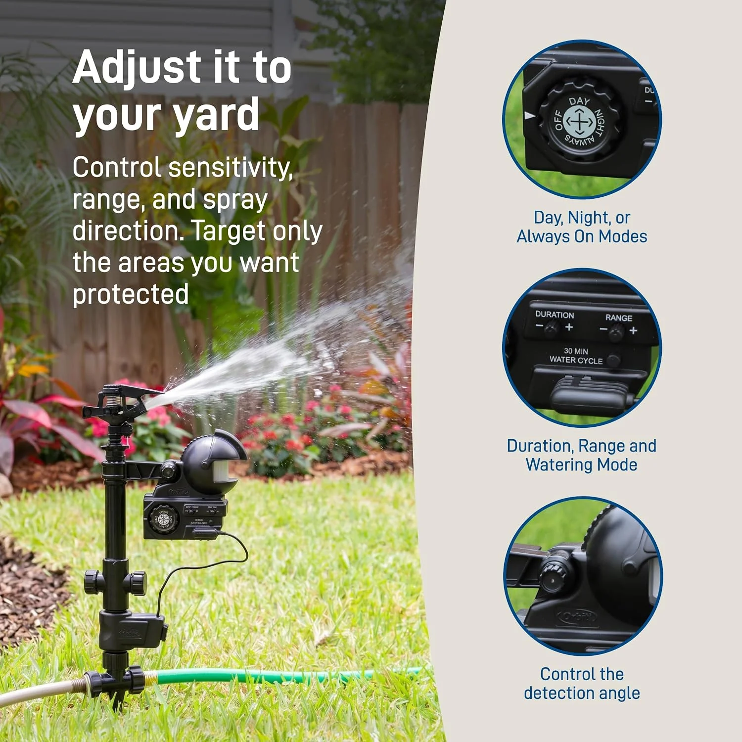 Orbit Yard Enforcer Motion-Activated Sprinkler, Outdoor Animal Repeller & Lawn Protector, 62100 - Image 6
