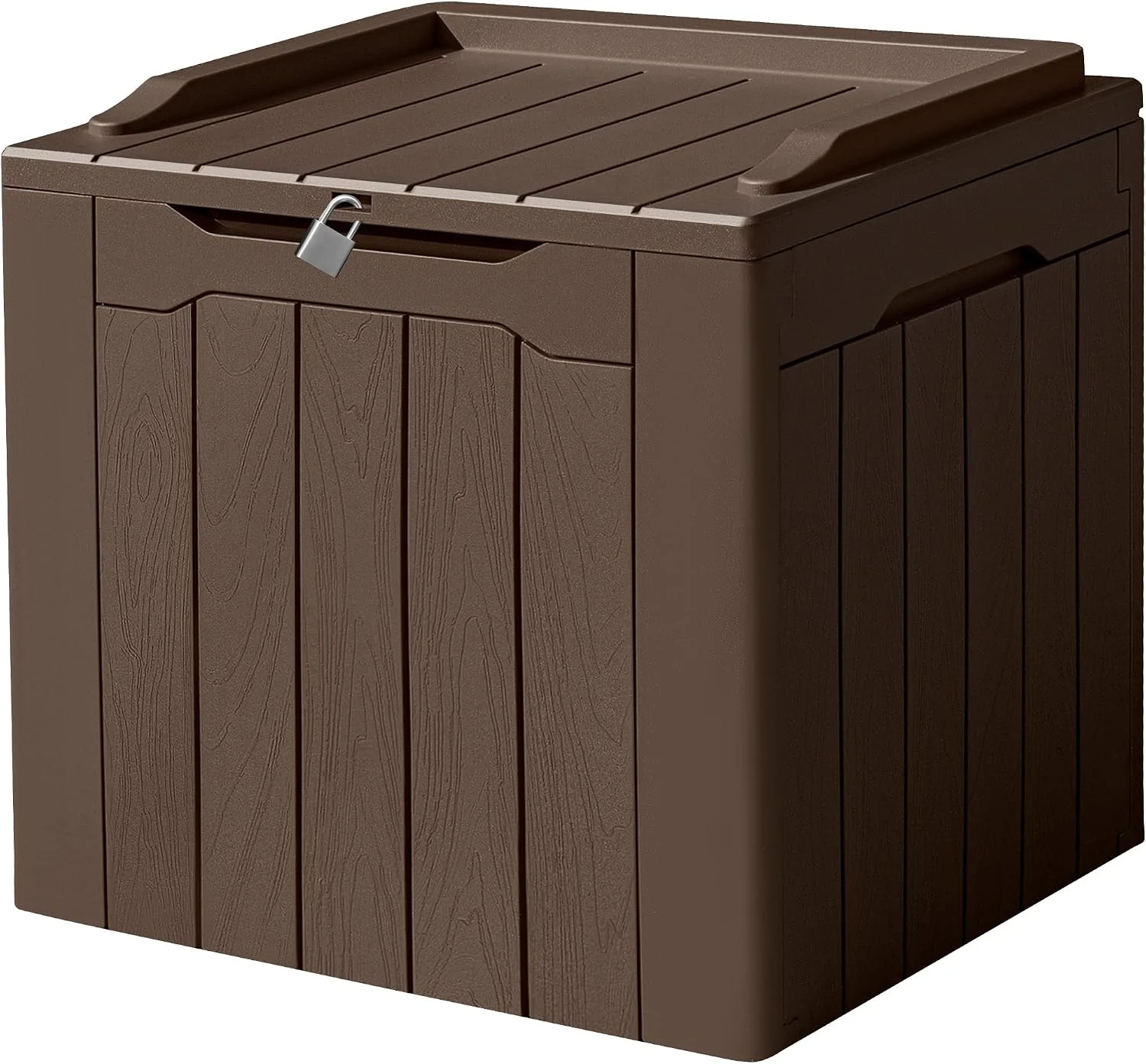 Devoko 100 Gallon Waterproof Resin Deck Box, Large Outdoor Storage Box - Image 8