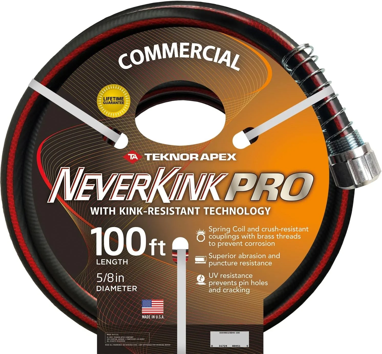 zero-G 4001-100 Garden Hose, 5/8 x 100', Gray - Image 5