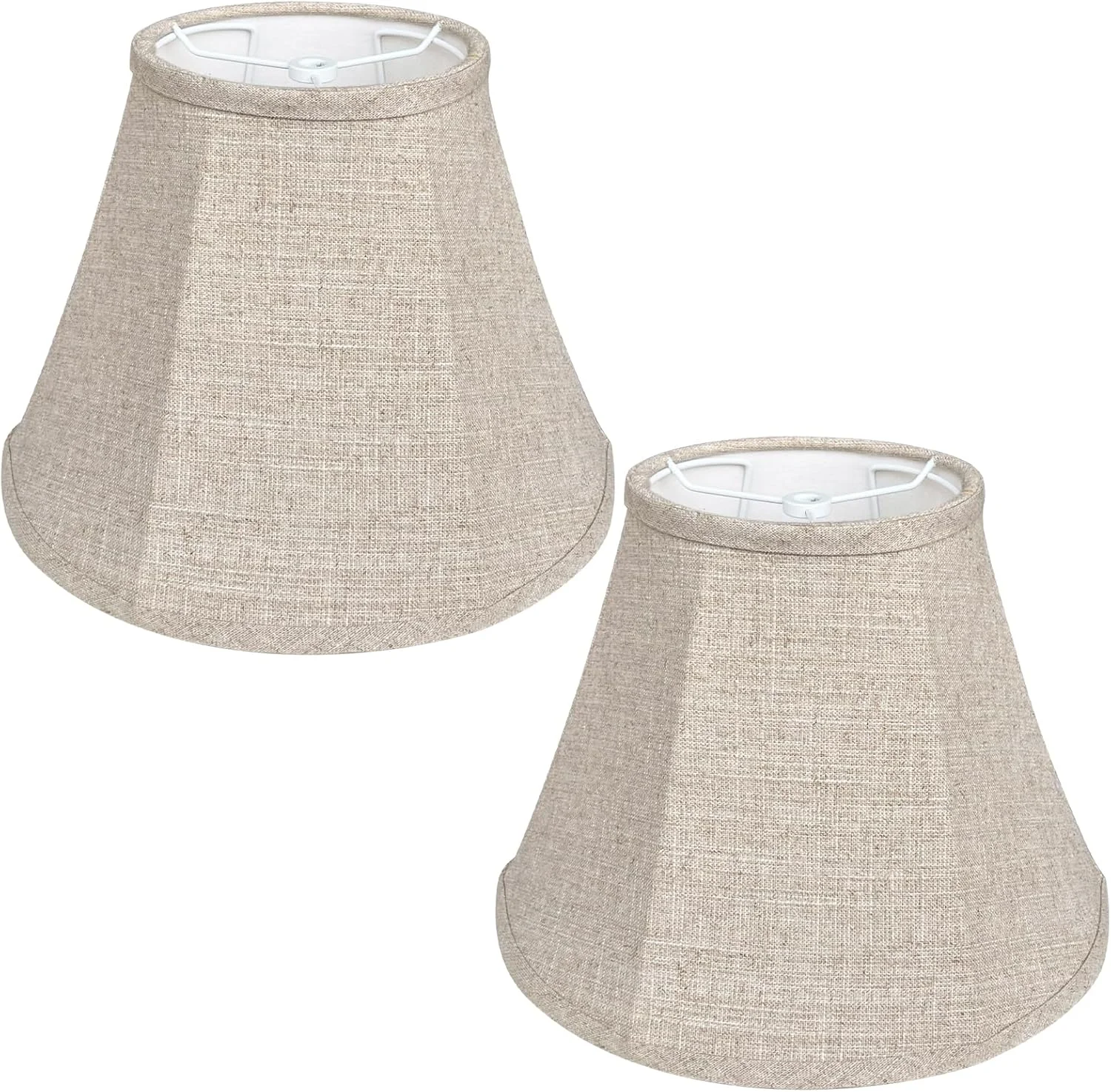 Double Brown Lamp Shade Set of 2 - Image 6