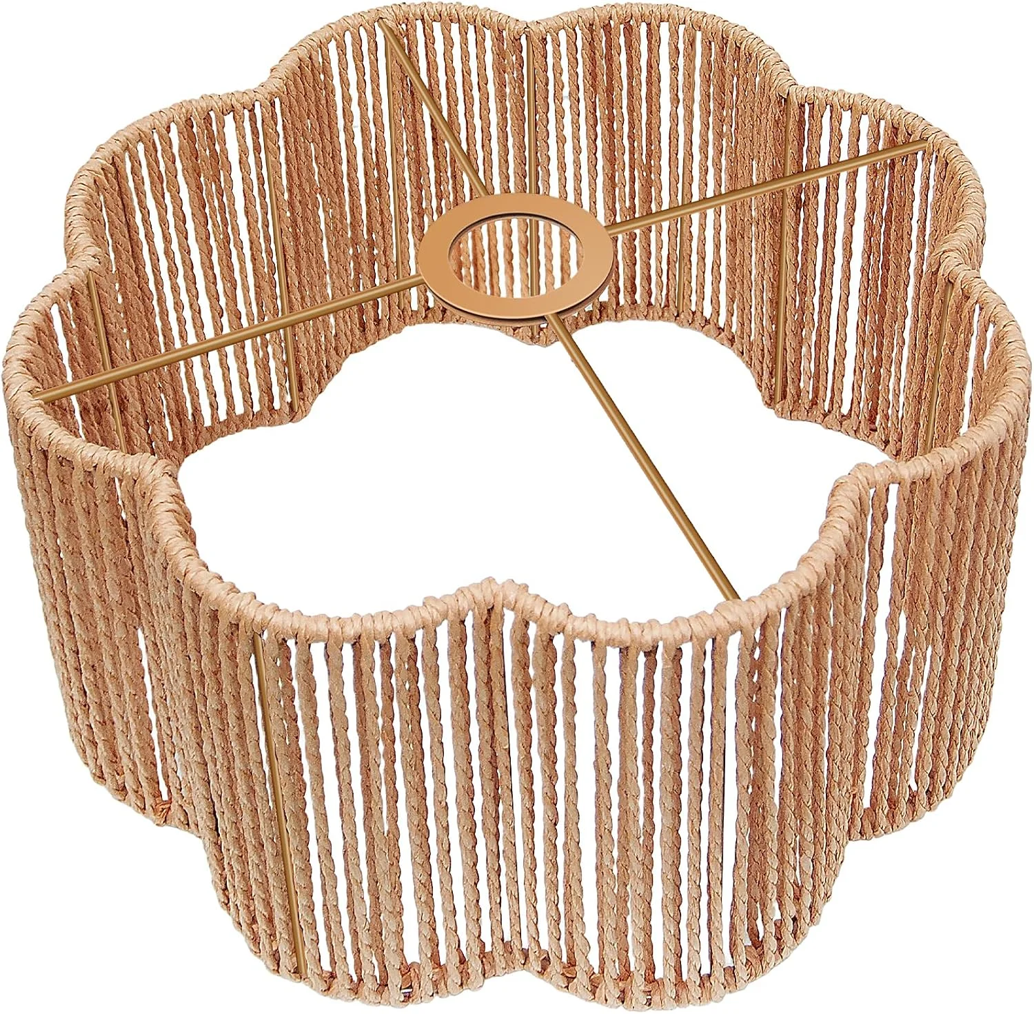 LUCORUSC Hanging Light Lamp Shades Boho Rattan Lamp Shades