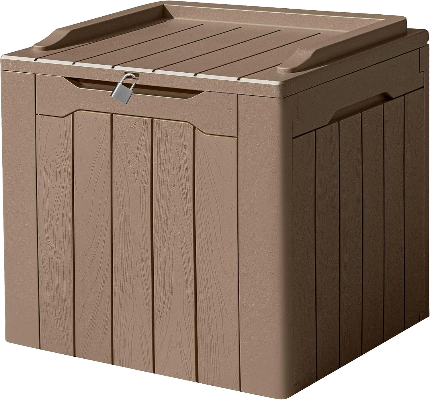 Devoko 100 Gallon Waterproof Resin Deck Box, Large Outdoor Storage Box - Image 9
