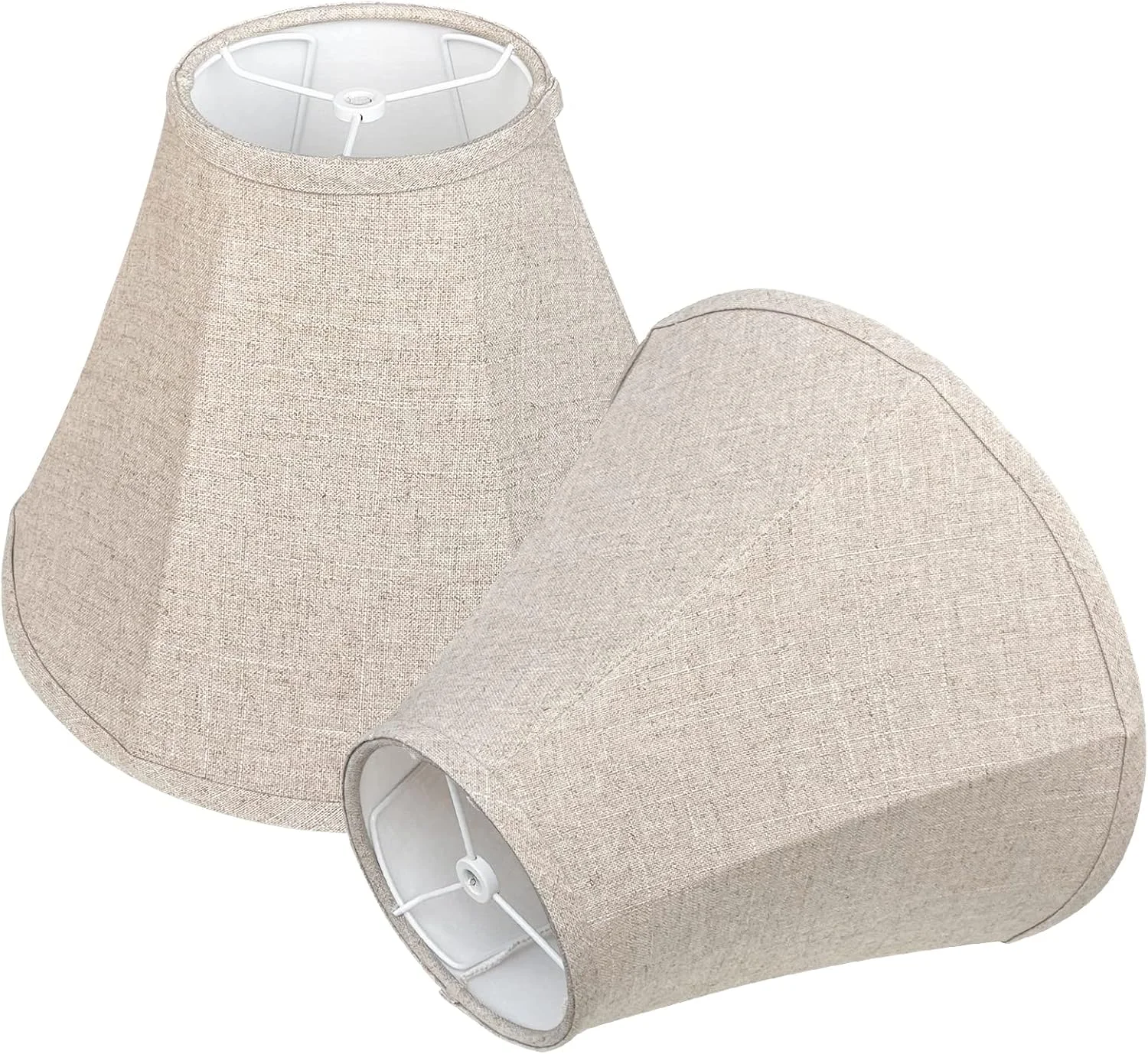Double Brown Lamp Shade Set of 2 - Image 4
