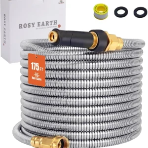 Alternative view of Rosy Earth Stainless Steel Garden Hose 100 FT, Heavy Duty Expandable Water Hose
