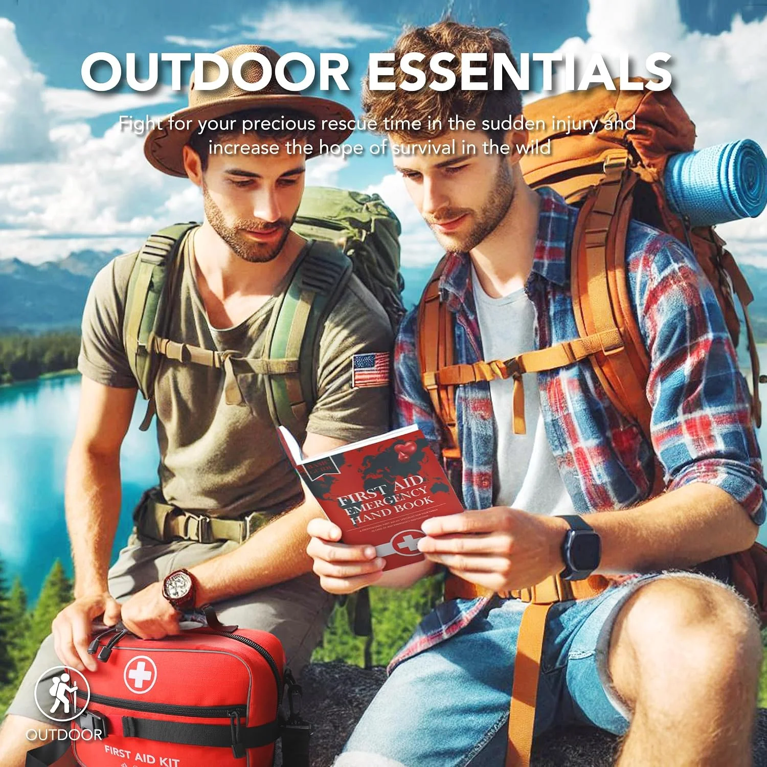 430 Piece First Aid Kit, Well-Organized Premium Waterproof Compact Trauma Medical Kits for Any Emergencies - Image 3