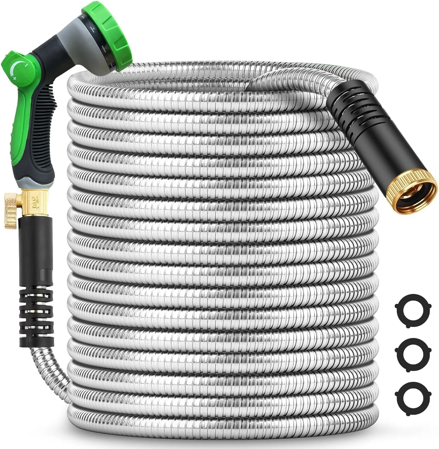 Heavy Duty Garden Hose 5/8 Inch x 200ft, Kink Resistant Lightweight Hybrid Hose - Image 2