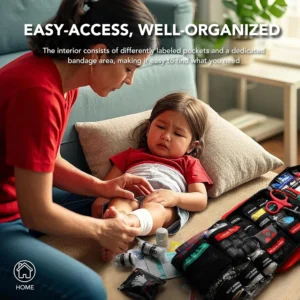 Alternative view of 430 Piece First Aid Kit, Well-Organized Premium Waterproof Compact Trauma Medical Kits for Any Emergencies