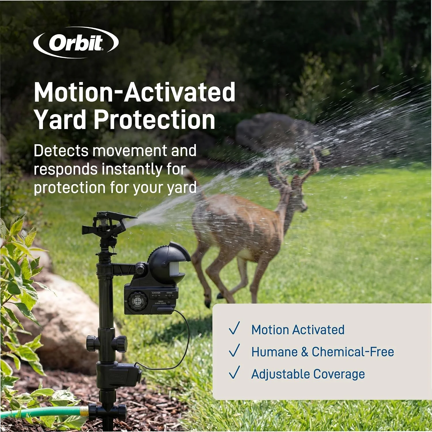 Orbit Yard Enforcer Motion-Activated Sprinkler, Outdoor Animal Repeller & Lawn Protector, 62100 - Image 2