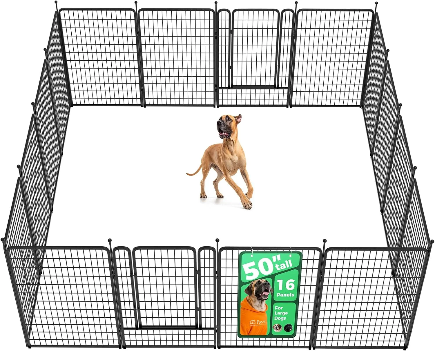 FXW Rollick Dog Playpen, Indoor, 24 H, 8 Panels - Image 14