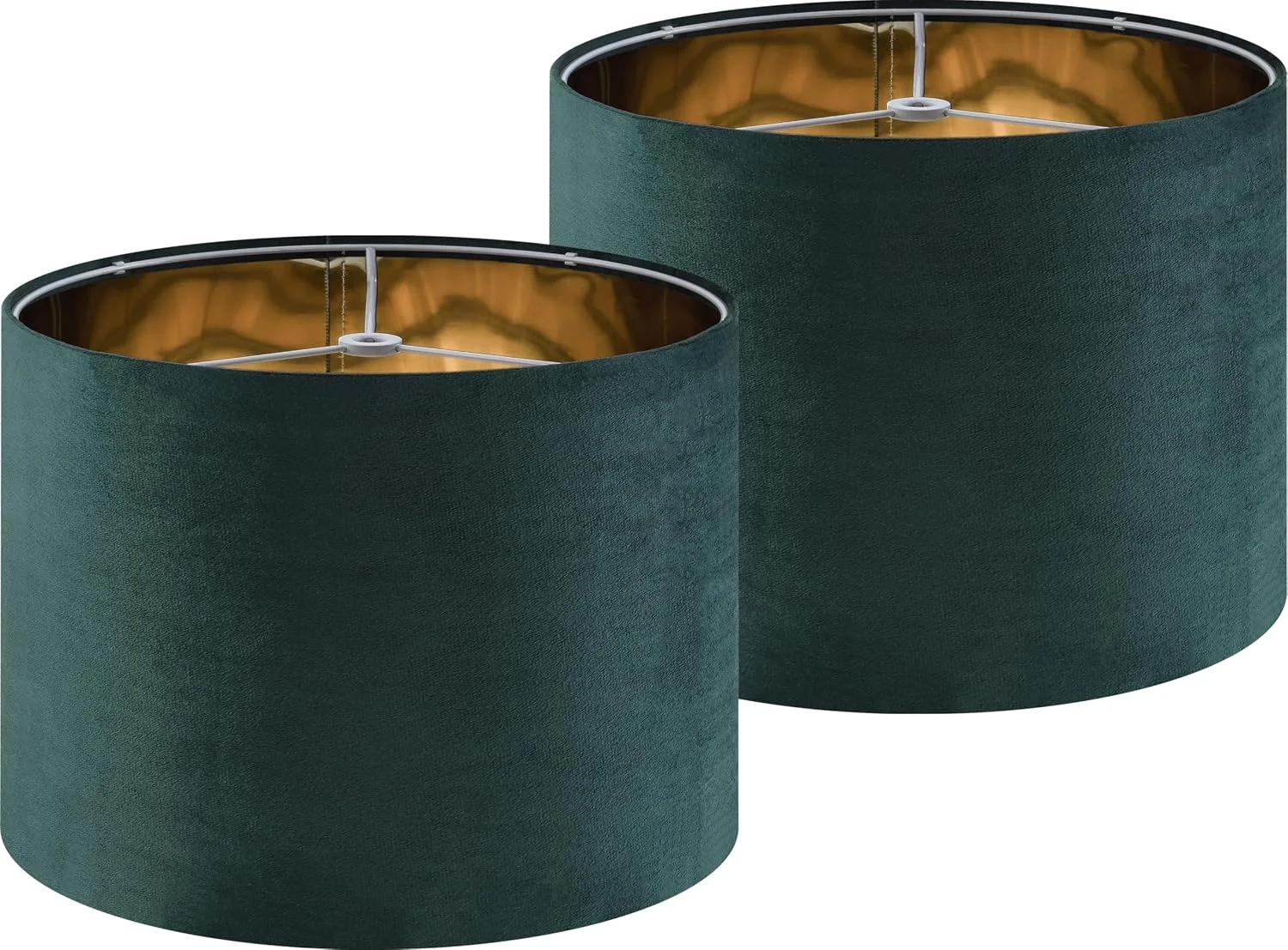 Set of 2 Drum Lampshades for Table, Modern & Rustic Interiors - Image 3