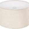 Beige Large Drum Lamp Shade 16 Top x 16 Bottom x 10 High