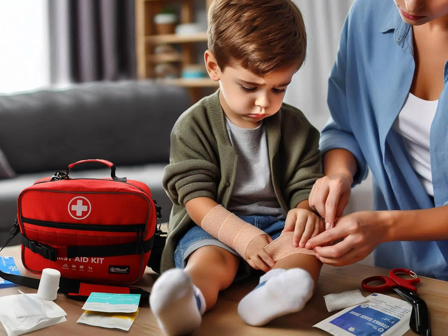 430 Piece First Aid Kit, Well-Organized Premium Waterproof Compact Trauma Medical Kits for Any Emergencies - Image 8
