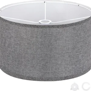 OUTON Beige Large Drum Lamp Shades for Floor Lamp