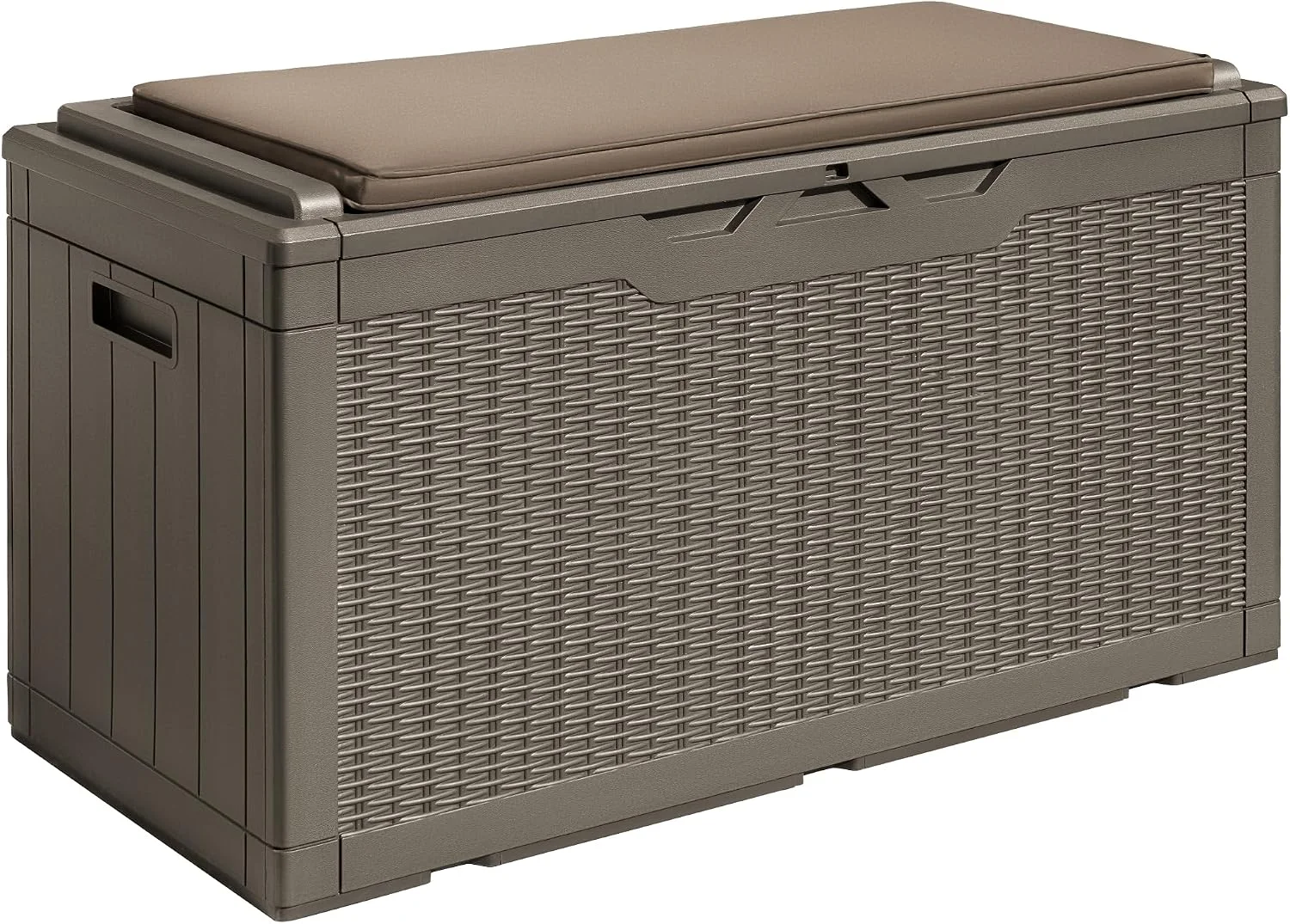 Devoko 100 Gallon Waterproof Resin Deck Box, Large Outdoor Storage Box - Image 14
