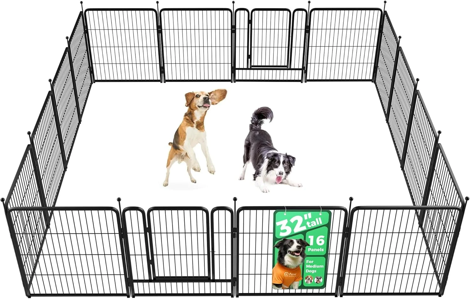FXW Rollick Dog Playpen, Indoor, 24 H, 8 Panels - Image 46