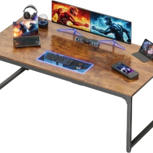 Alternative view of PRAISUN 47 X 24 Inch Computer Desk with Deeper Desktop, Gaming Office Writing Work Desk for Home Office