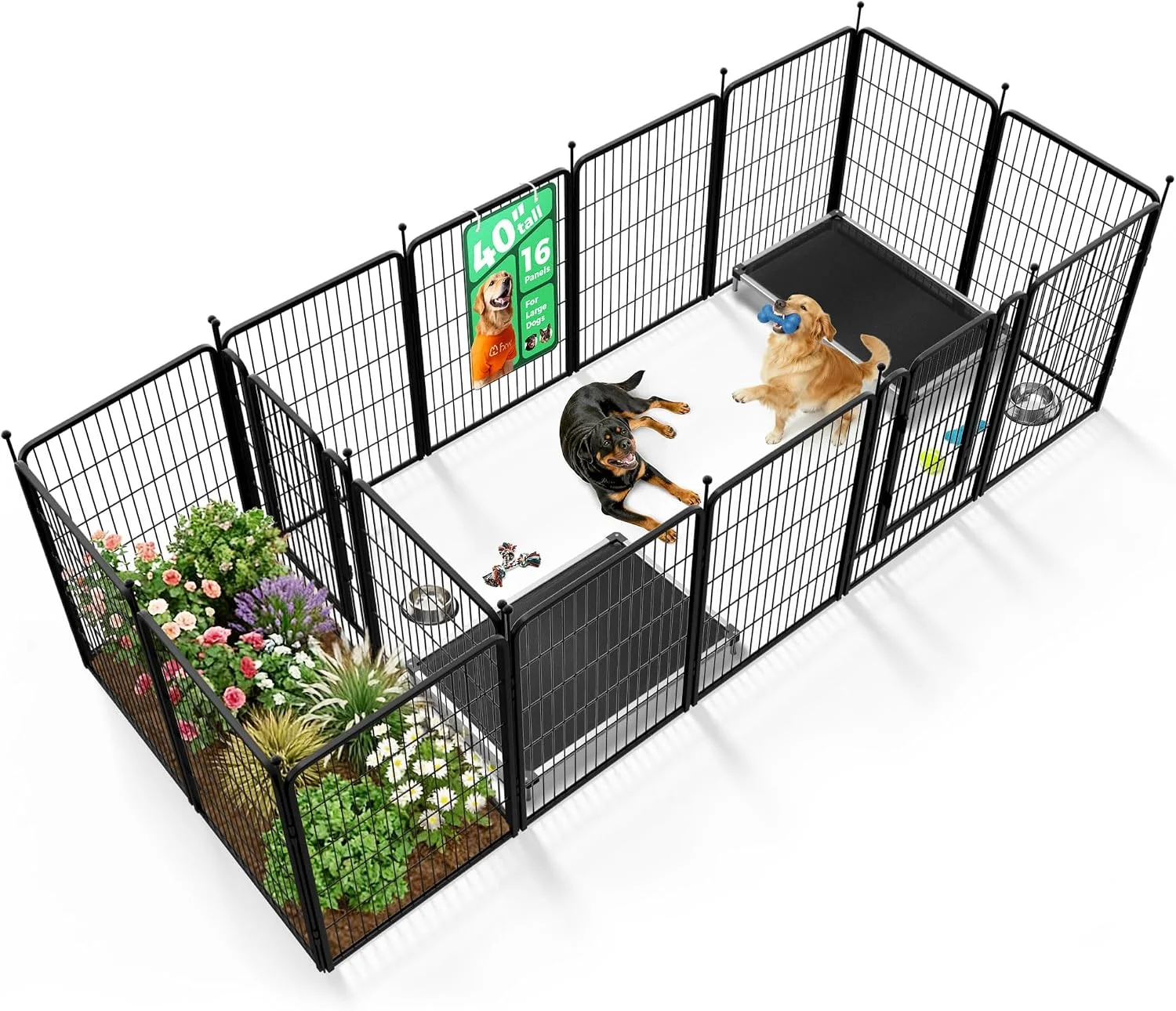 FXW Rollick Dog Playpen, Indoor, 24 H, 8 Panels - Image 58