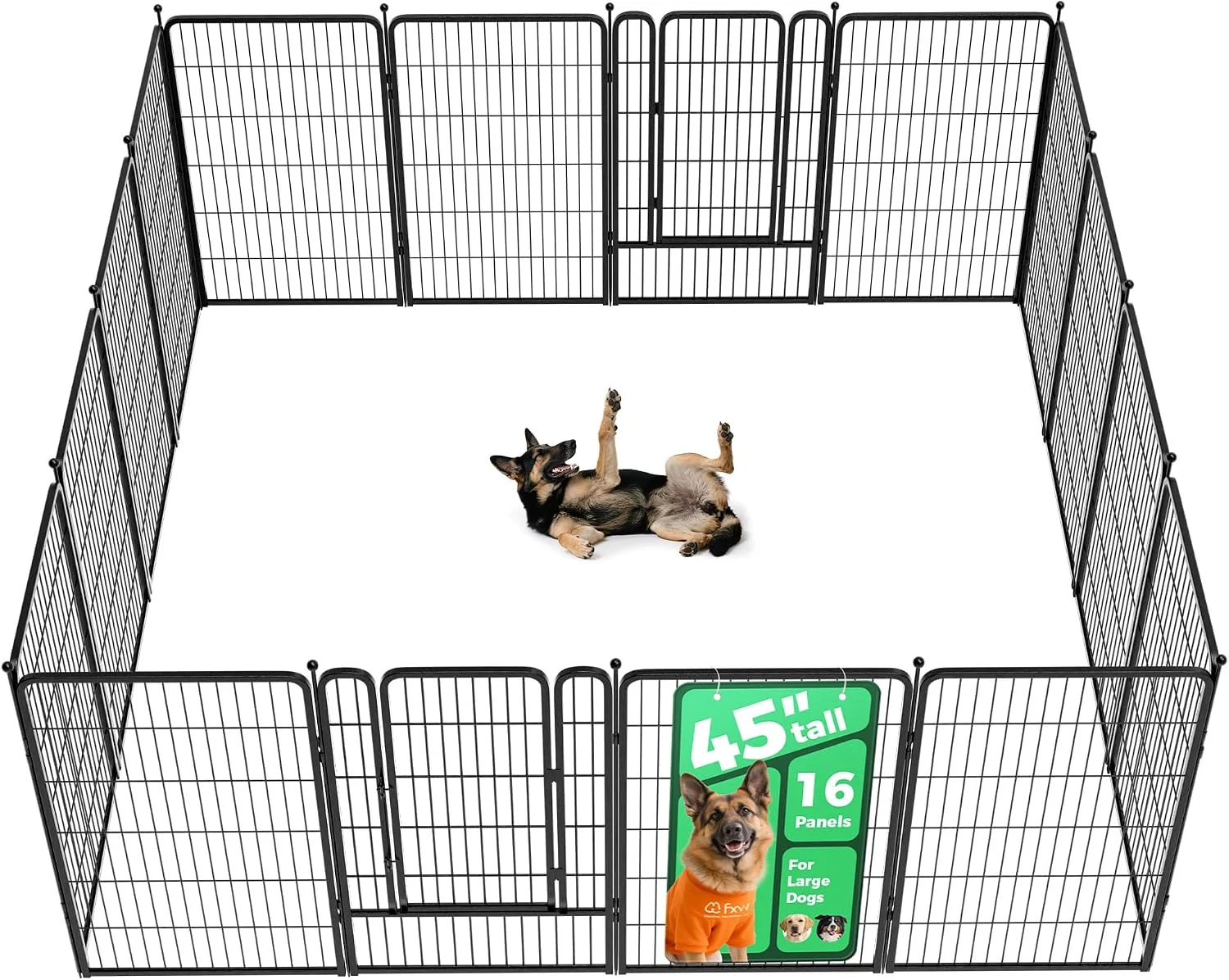 FXW Rollick Dog Playpen, Indoor, 24 H, 8 Panels - Image 85