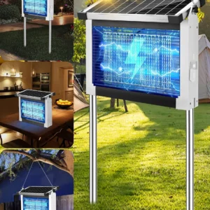 Alternative view of Solar Bug Zapper Outdoor, PhatroyYee Mosquito Zapper 4500V, Waterproof Portable Fly Zapper, Rechargeable Electric