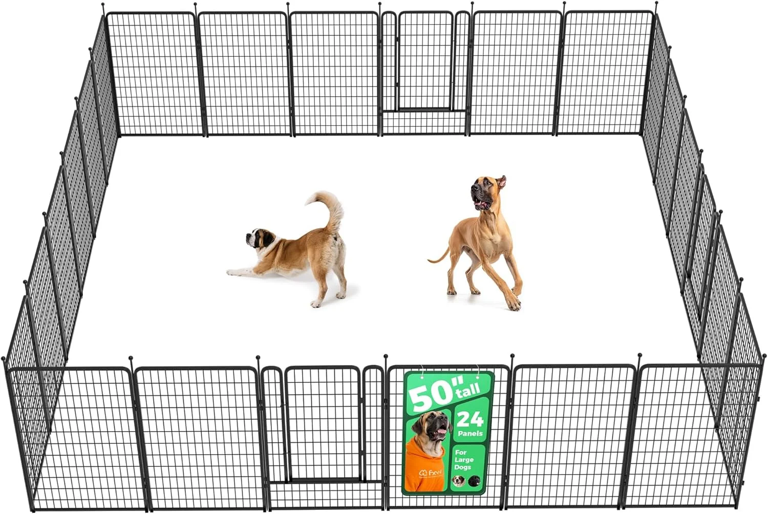 FXW Rollick Dog Playpen, Indoor, 24 H, 8 Panels - Image 69
