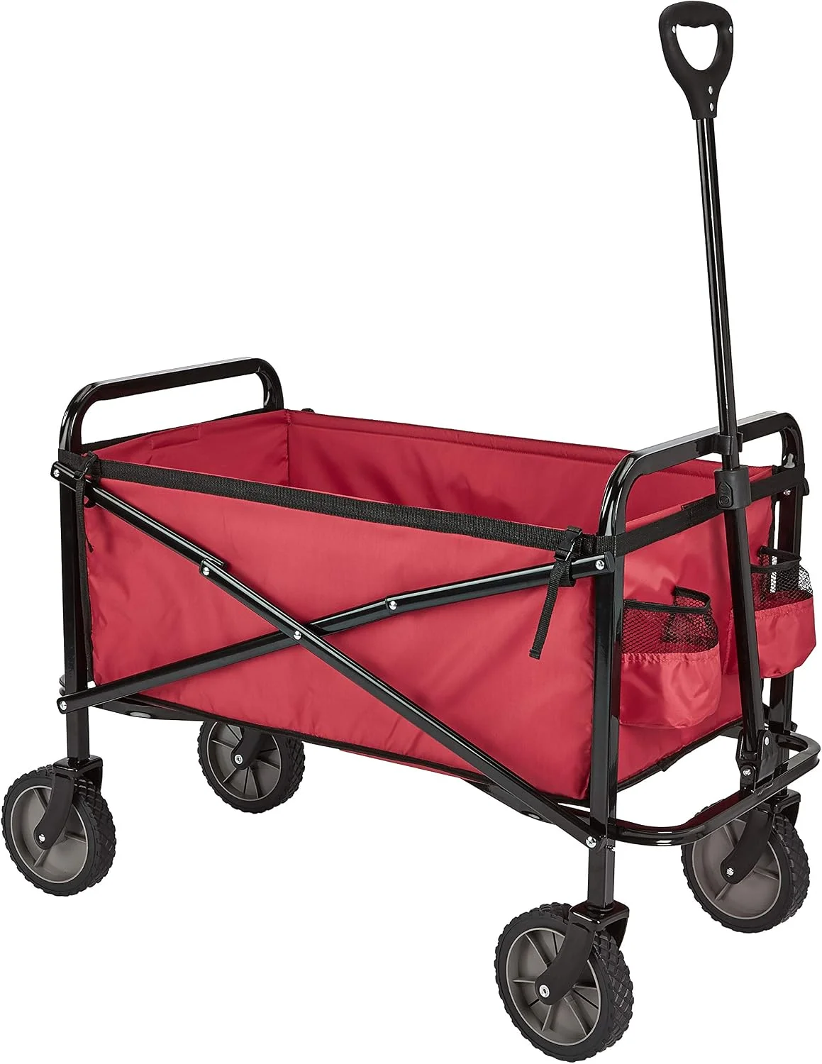 Amazon Basics Collapsible Heavy Duty Utility Wagon for Outdoor Sports, Camping, 265 Pounds Capacity