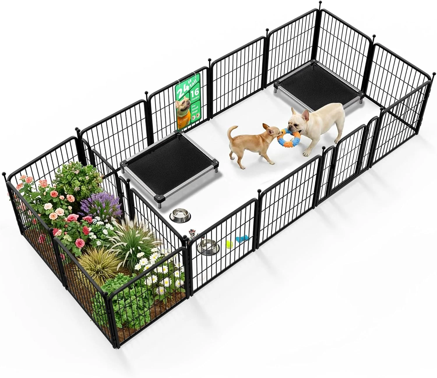 FXW Rollick Dog Playpen, Indoor, 24 H, 8 Panels - Image 57