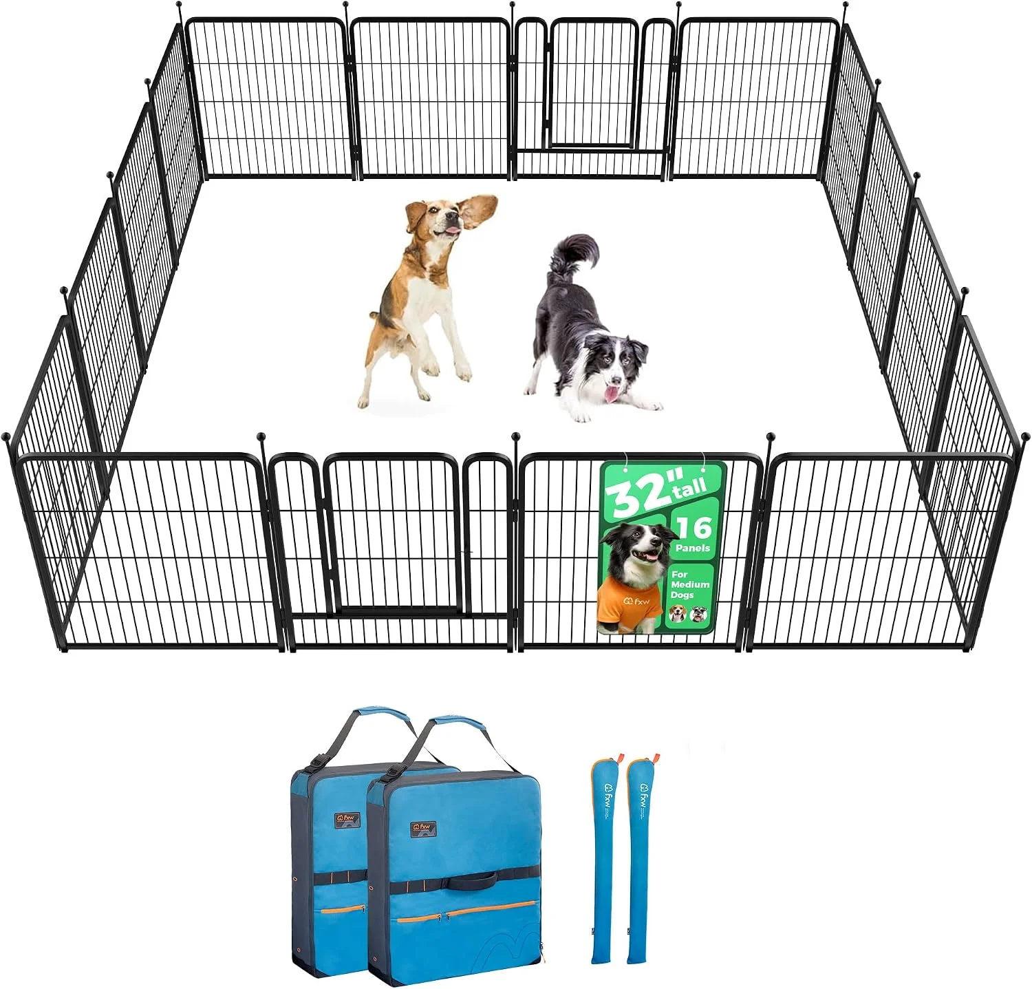 FXW Rollick Dog Playpen, Indoor, 24 H, 8 Panels - Image 48