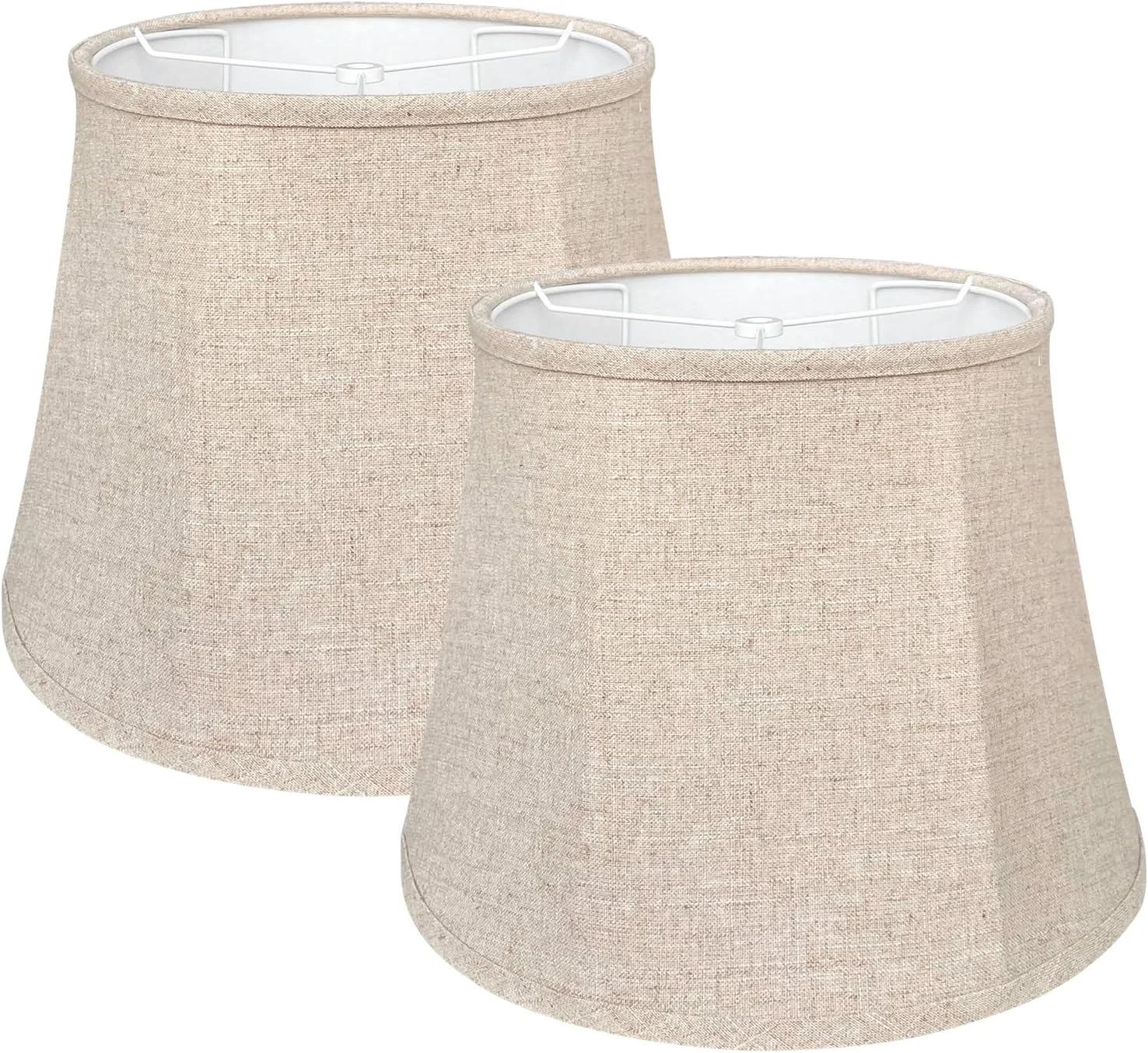 Double Brown Lamp Shade Set of 2 - Image 2