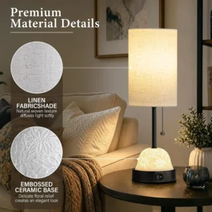 Alternative view of SIBRILLE Table Lamp, Bulb Included, 8W LED