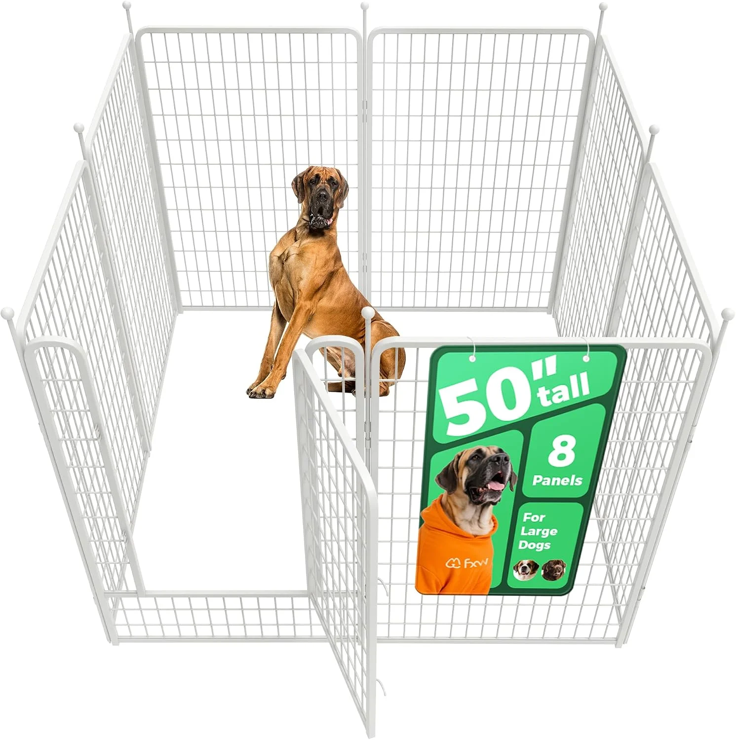 FXW Rollick Dog Playpen, Indoor, 24 H, 8 Panels - Image 60