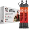 5 High-Capacity Emergency Water Straws, Lightweight, 1800-gallon Filters for Camping