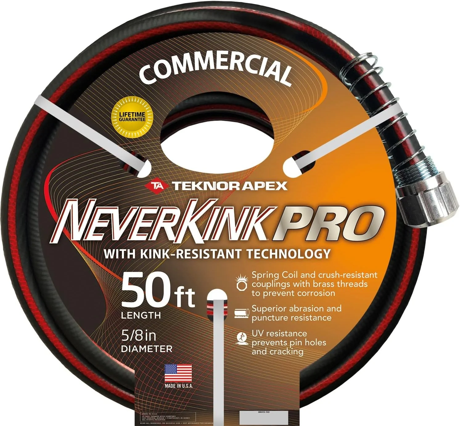 zero-G 4001-100 Garden Hose, 5/8 x 100', Gray - Image 9