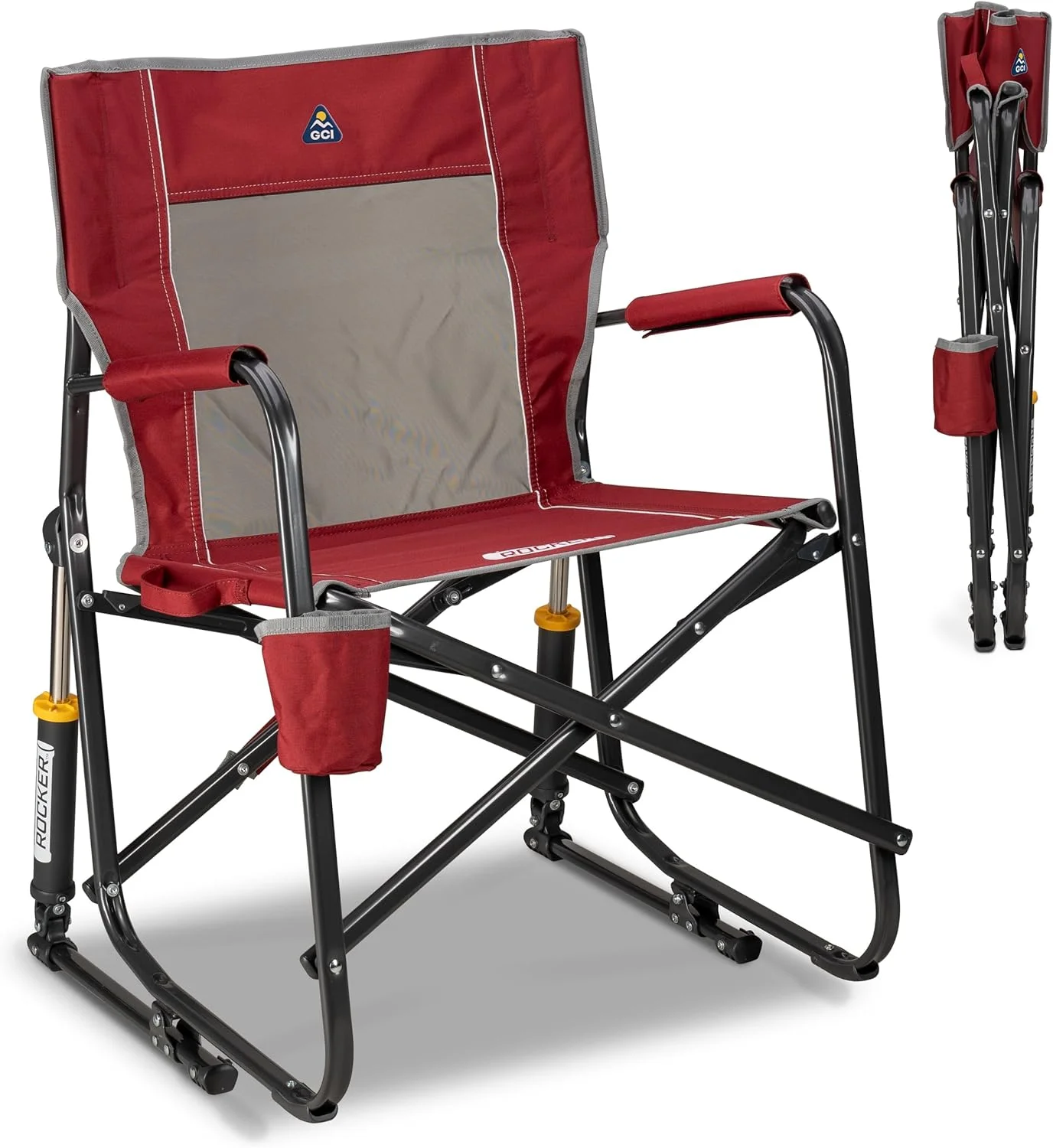 GCI Outdoor Freestyle Rocker Camping Chair - Black - Image 4