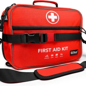 430 Piece First Aid Kit, Well-Organized Premium Waterproof Compact Trauma Medical Kits for Any Emergencies