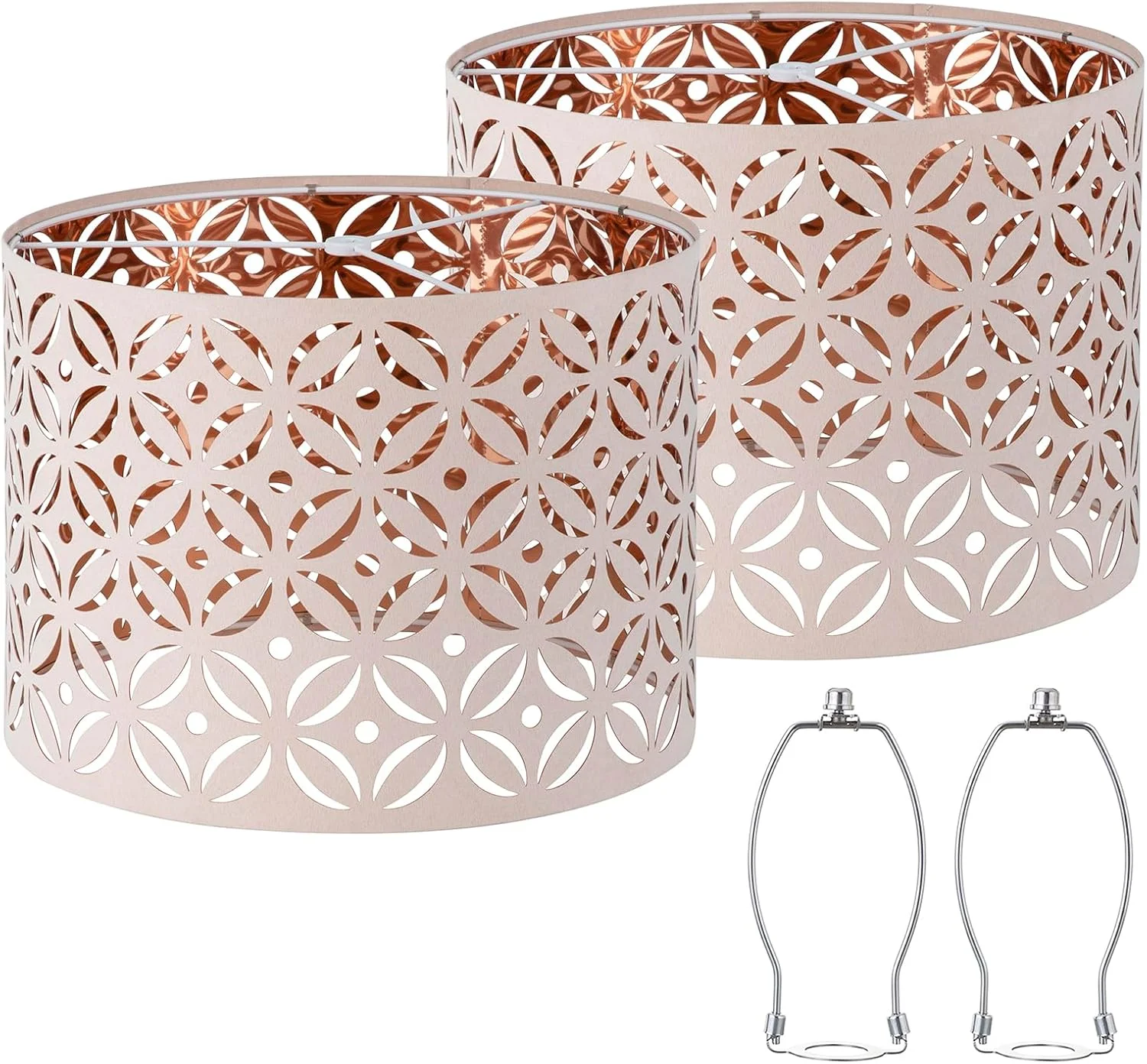 Pink Lamp Shades Set of 2 - Image 2