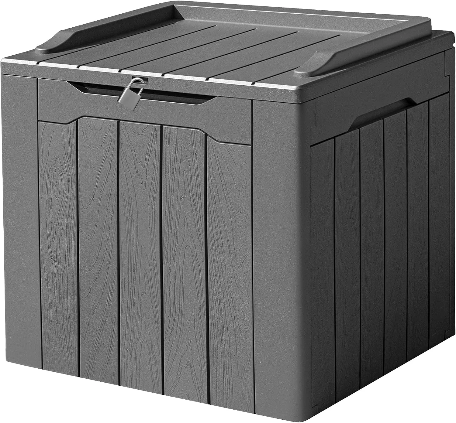 Devoko 100 Gallon Waterproof Resin Deck Box, Large Outdoor Storage Box - Image 5