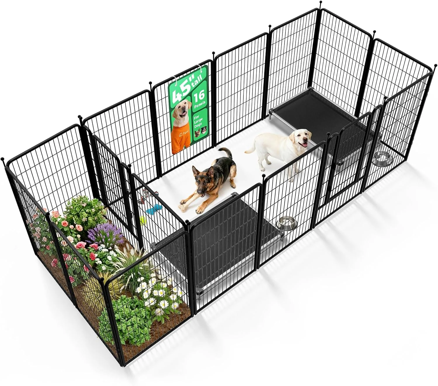 FXW Rollick Dog Playpen, Indoor, 24 H, 8 Panels - Image 47