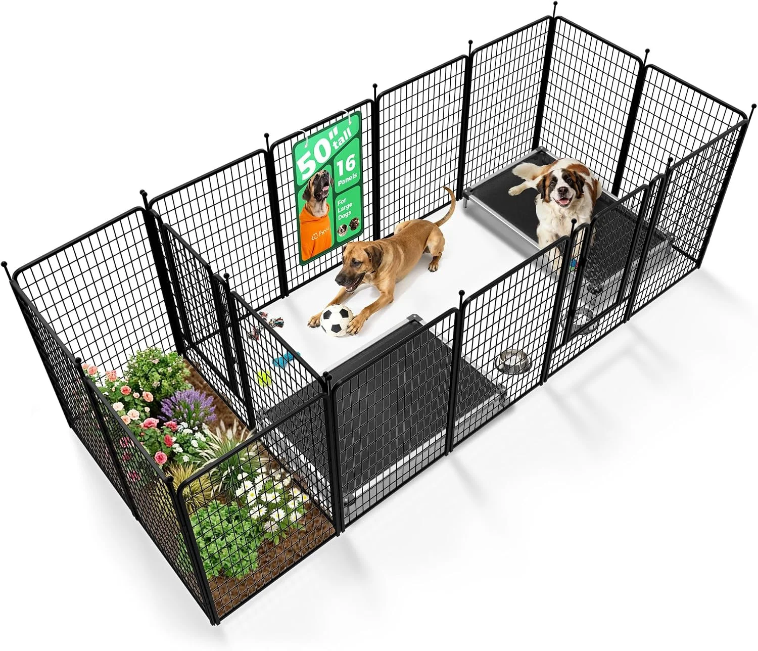 FXW Rollick Dog Playpen, Indoor, 24 H, 8 Panels - Image 41