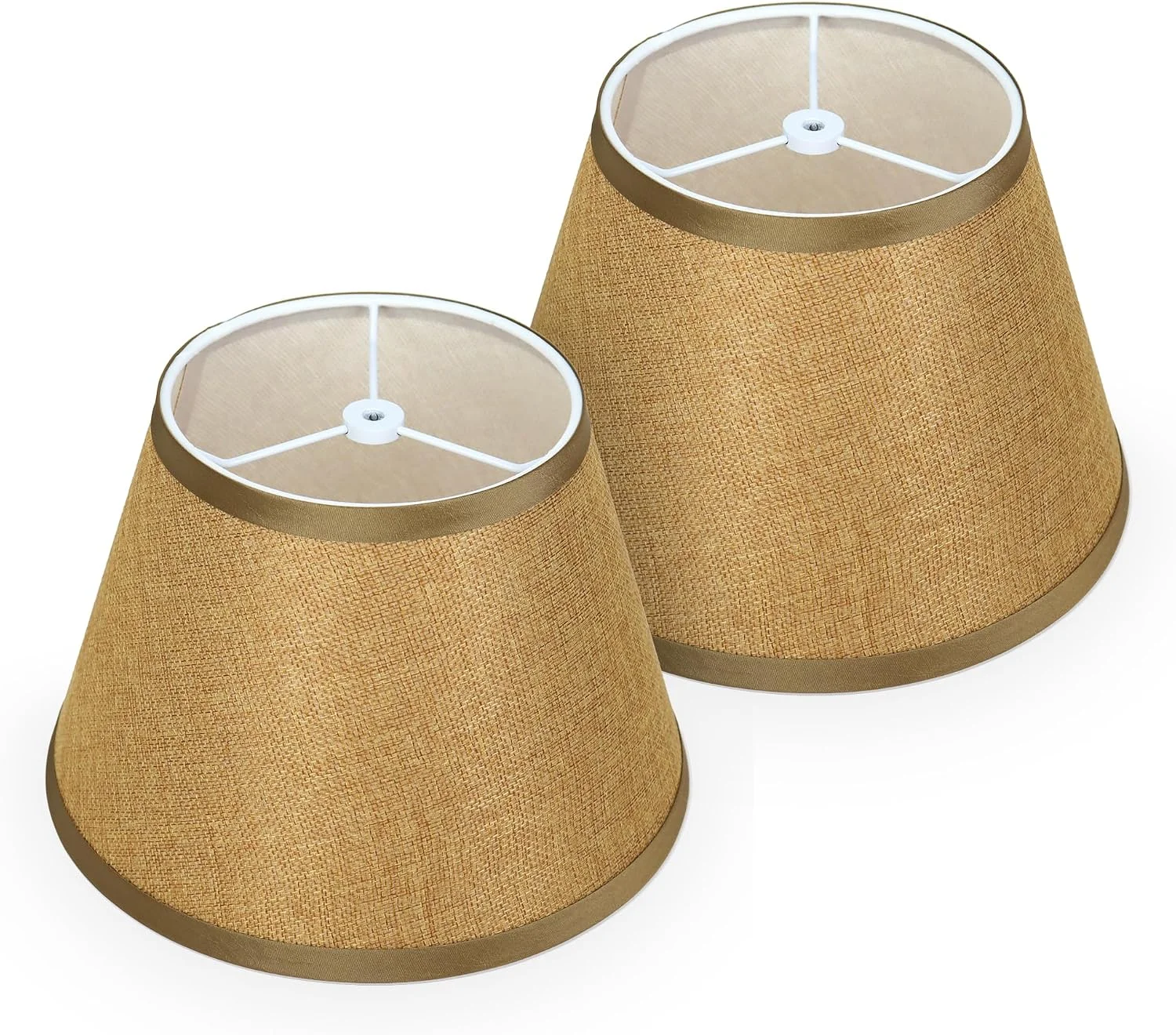 Beige Empire Lamp Shades Set of 2 - Image 11