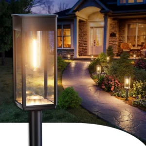 Alternative view of ALFIOT Solar Pathway Lights Outdoor, 8 Pack Bright Solar Lights Outdoor, IP65 Waterproof Solar Garden Lights Solar