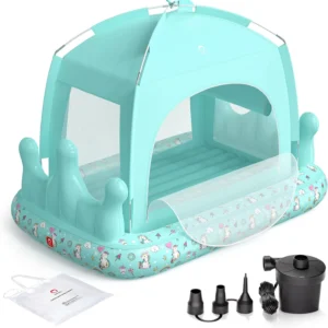 Alternative view of QPAU Princess Portable Kids Air Mattress for Girls, for Home, Ages 3+