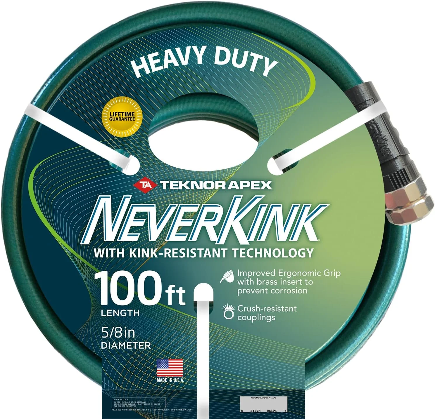 zero-G 4001-100 Garden Hose, 5/8 x 100', Gray - Image 7