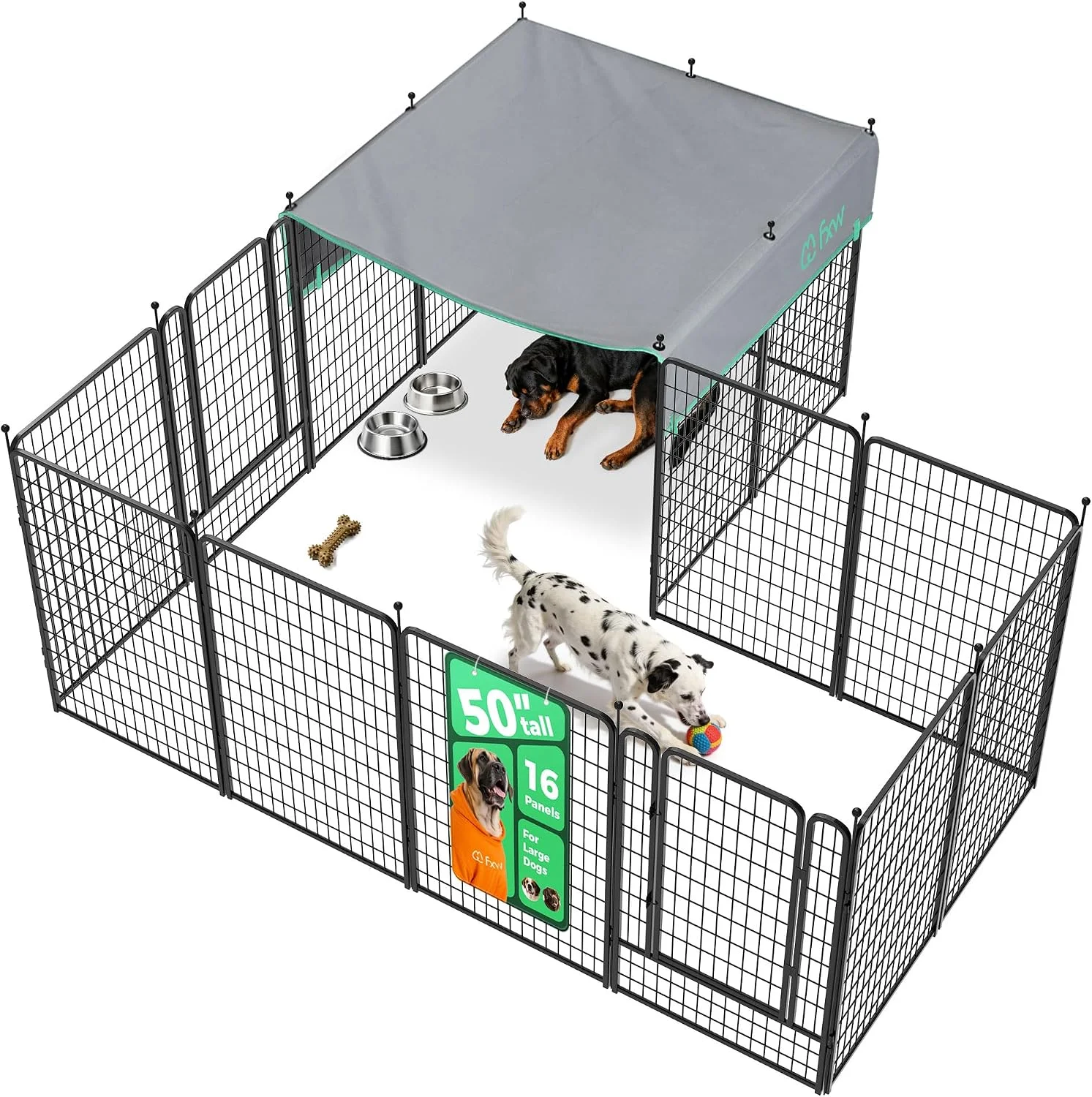FXW Rollick Dog Playpen, Indoor, 24 H, 8 Panels - Image 12
