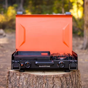 Alternative view of Blackstone 2364 12 x 14 Camping Griddle with Side Burner | Side Burner, Latches, Leveling Feet, Portable
